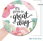 Mouse Pad, Inspirational Quote Floral Mouse Pad, Quote Great Day Mouse Pad - Image 2