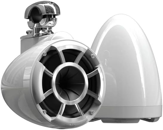 wet sounds Rev 8 White V2 Revolution Series 8" White Tower Speakers w/Swivel by wetsounds