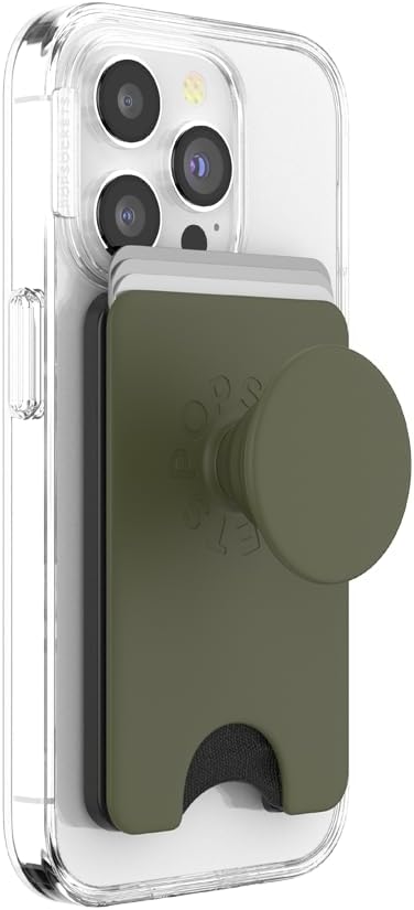 PopSockets Phone Wallet with Expanding Grip and Adapter Ring by PopSockets