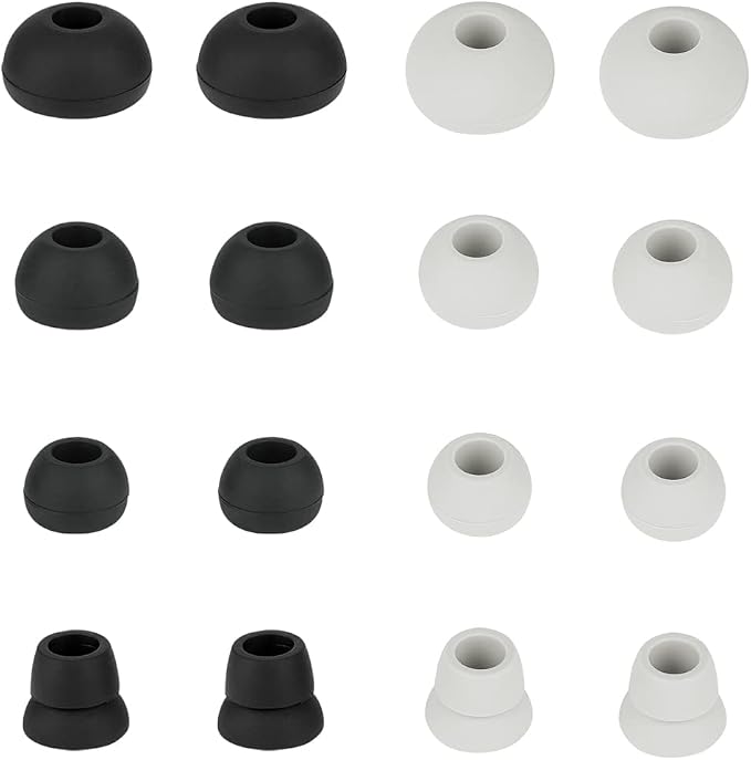 8 Pairs Replacement Earbud Tips Earbud Covers Silicone Tips Compatible by WKYMY