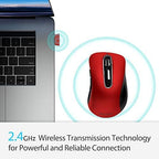 memzuoix 2.4G Wireless Mouse, 1400 DPI Mobile Optical Cordless Mouse - Image 2