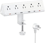6.5 FT Desk Clamp Power Strip by anntane