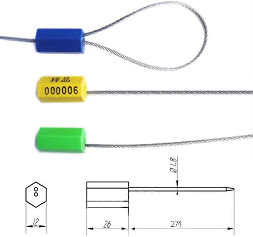 Leadseals 500 Anti-Tamper Proof Security Cable Seals Disposable Self-Locking - Image 3