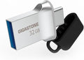 GIGASTONE 32GB Nano Luxus Dual Drive, Z50 USB 3.2 Gen 1, 2-in-1 USB-A & Type-C by Gigastone