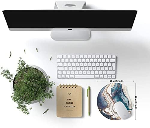 Blue Gold Marble Mouse Pad - Image 6