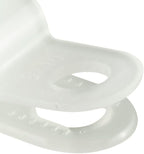 GTSE White Nylon Plastic Cable Clamps, 3/16" Screw Mounts - Image 4
