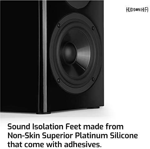 Speaker Isolation Feet – 16-Pack 1" Platinum Silicone Dots by Hudson Hi-Fi – - Image 6