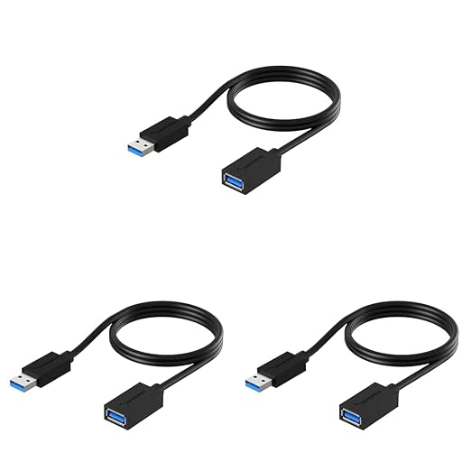 SABRENT 22AWG USB 3.0 Extension Cable A Male to A Female 3 Feet by SABRENT