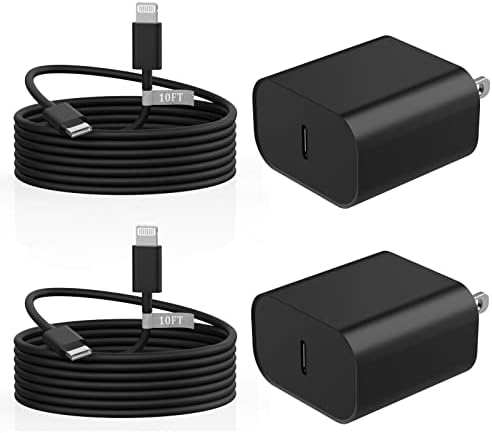 Matsusho iPhone Charger Fast Charging 10 FT, 2 Pack 20W USB C Wall Charger Block by MatsushoUSBCCharger