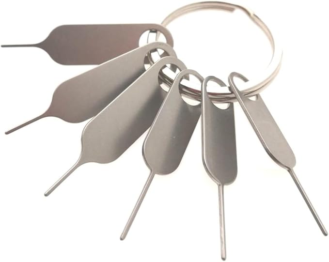 6 Pack PHONSUN Universal Sim Card Tray Removal Tool SD Opening Eject Pin fits - Image 4