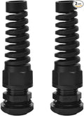 Strain Relief Cord Connector, CGELE 2 Pack NPT 1/2" Waterproof Cable Gland Cord by CGELE