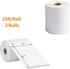FungLam 2 Rolls 4x6 Direct Thermal Shipping Labels, 250 Labels/Roll, Compatible - Image 2