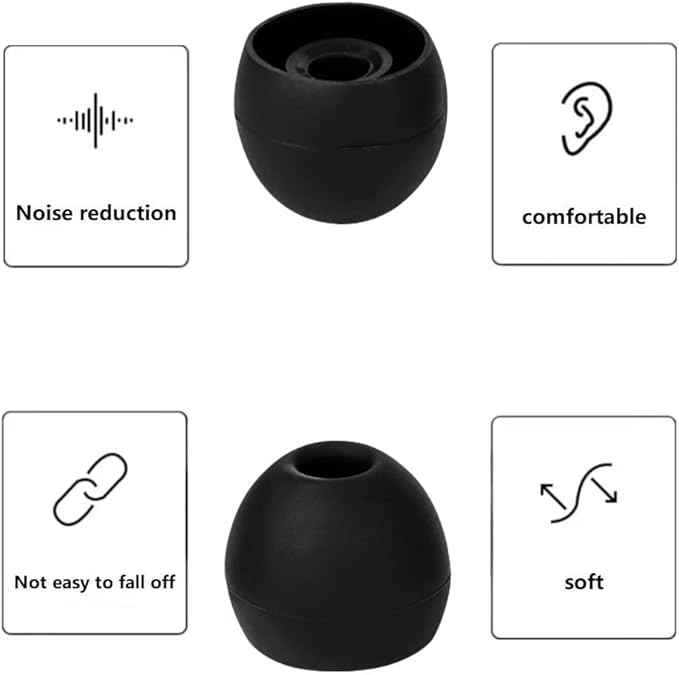 36 Pieces Large Earbud Tips Soft and Comfortable Silicone Earbud Tips Ear Bud - Image 5