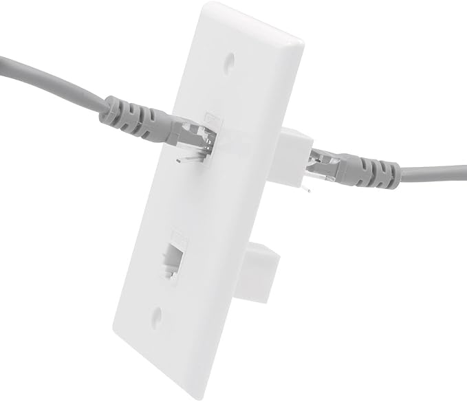 VCE 2-Port Ethernet Wall Plate, CAT6 Wall Plate and Jack, RJ45 Keystone Wall - Image 5