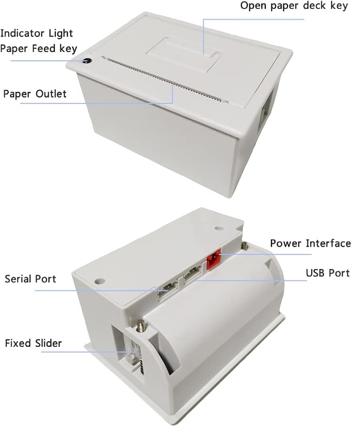PRIMUZ Micro Thermal Printer Ticket Serial Port Printer Module Can Be Docked - Image 3