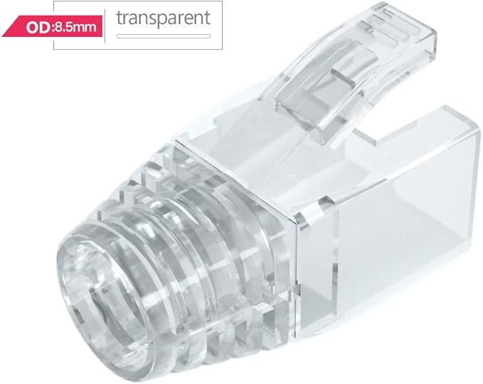 50 Pcs Cat7 Cat7A Cat8 Strain Relief Boot, RJ45 Plug Connector Cover Modular - Image 2