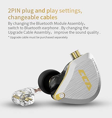 CCA C12 in Ear Monitor Headphones 5BA 1DD Hybrid HiFi IEM Earphones Noise - Image 5