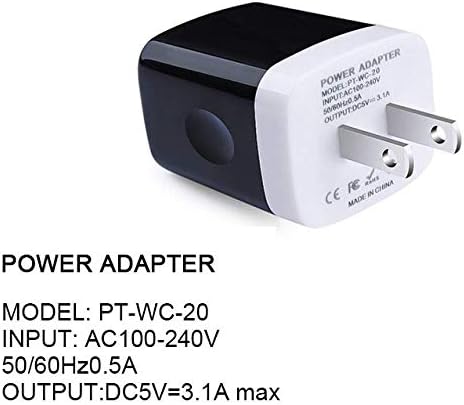 Wall Charger Adapter, USB Cubes, Sicodo 3Pack Universal Travel 3.1A 3 Muti Port - Image 7