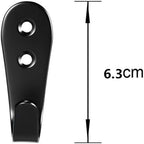 Flyisland Wall Hooks 8 Pcs, Coat Hooks Garage Hook Wall Mounted Hat Hangger - Image 2