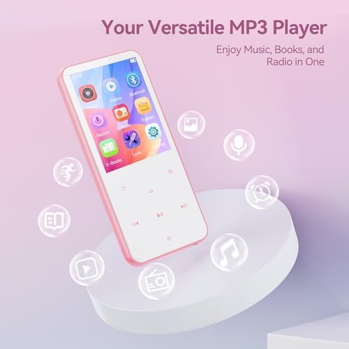 AGPTEK 64GB MP3 Player with Bluetooth, M3 2.4 inch Music Player with Speaker - Image 4