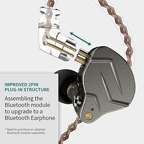 KZ ZSN Pro in-Ear Wired Headphones Noise Cancelling Earbuds - Image 2