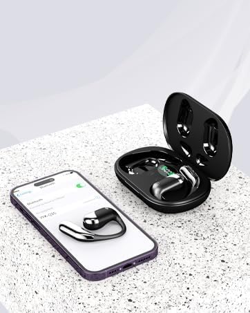 Open Ear Clip Wireless Earbuds Bone Conduction Headphones, Open Ear Design - Image 7