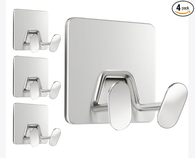 Adhesive Shower Hooks for Inside by susswiff