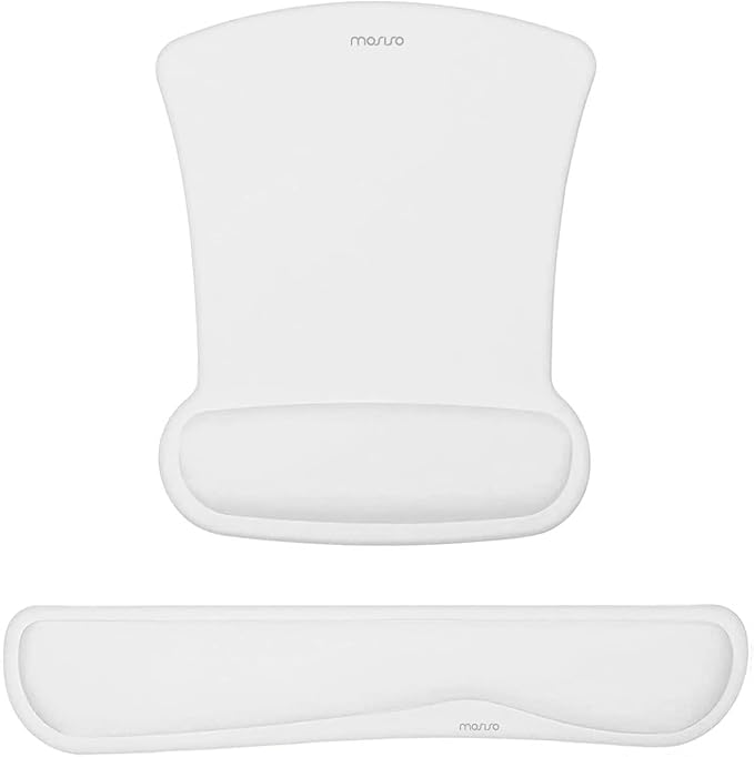 MOSISO Wrist Rest Support for Mouse Pad & Keyboard Set, Ergonomic Mousepad by MOSISO