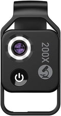 200X Magnification Microscope Lens withCPL Mobile LED Light Micro Pocket Macro by Unknown