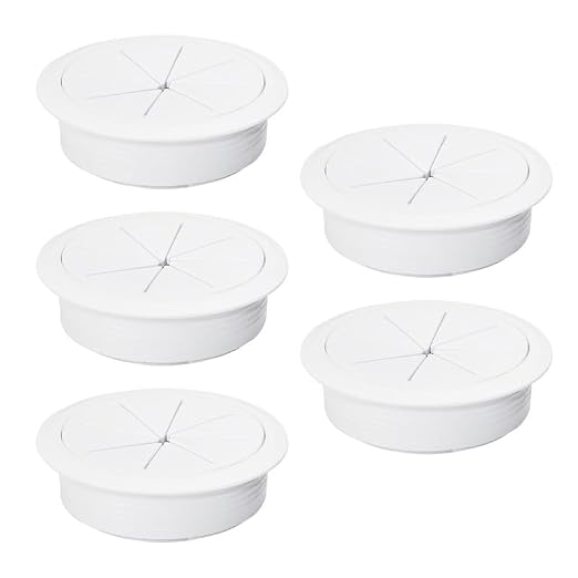 5 Pcs Desk Grommet 2-3/8" / 60 mm, Desk Hole Cover by EASYEAH