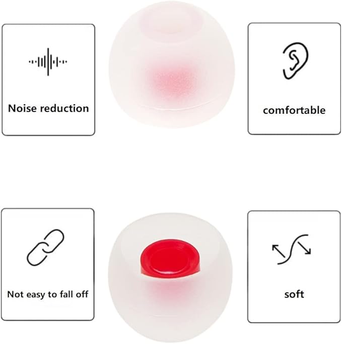 36 Pieces Small Earbud Tips Soft and Comfortable Ear Bud Replacement Pieces - Image 5