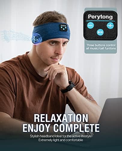 Perytong Sleep Headphones, Headband Headphones 10Hrs Bluetooth Headband - Image 5