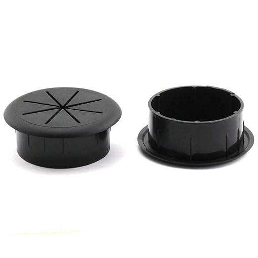 HJGarden 2PCS 2Inch Desk Cord Grommets Wire Cable Hole Cover - Image 2