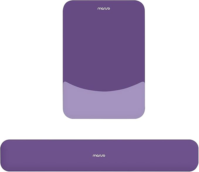 MOSISO Wrist Rest Support for Mouse Pad&Keyboard Set, Rectangular Ergonomic by MOSISO
