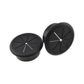 HAHIYO 2Pcs 2Inch/50mm Black ABS Plastic Eight-petaled Desk Grommet Wire by HAHIYO