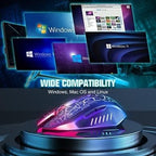 Wireless Gaming Mouse, Rechargeable Wireless Computer Mouse, 7-Color LED Light - Image 8