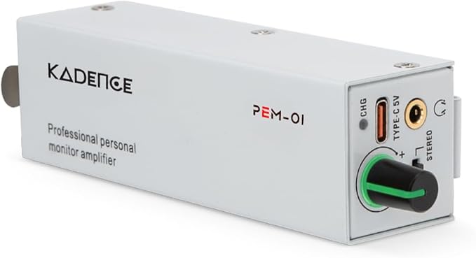 Kadence PEM-01 in-Ear Personal Monitor Amplifier, XLR/TRS Inputs, Stereo/Mono - Image 2