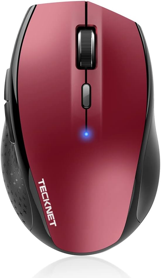 TECKNET Bluetooth Mouse, 4800 DPI Wireless Mouse, 2-Year Battery 6 Adjustable by Tecknet