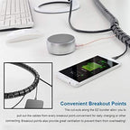 RELIANCER 10FT Cable Management Sleeve Organizer, 1/2 inch Coiled Cord - Image 5