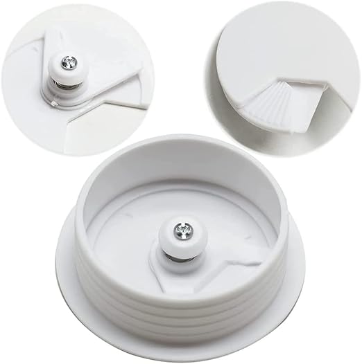 TuTuYa 6PCS Desk Grommet, 3-1/6inch White Desk Cable Hole Covers - Image 3