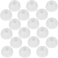 9 Pairs White Earbud Tips, Replacement Headphone Covers, Soft Rubber Tips by DMZHY