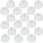 9 Pairs White Earbud Tips, Replacement Headphone Covers, Soft Rubber Tips by DMZHY