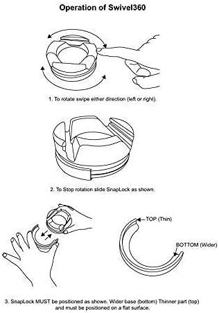GoDonut – Phone Stand 360 Swivel – Cell Phone Holder + iPad Stand Desk Organizer - Image 4