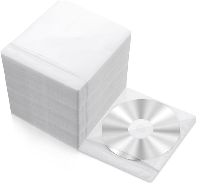 200 Pcs CD DVD Sleeves by Krijuess