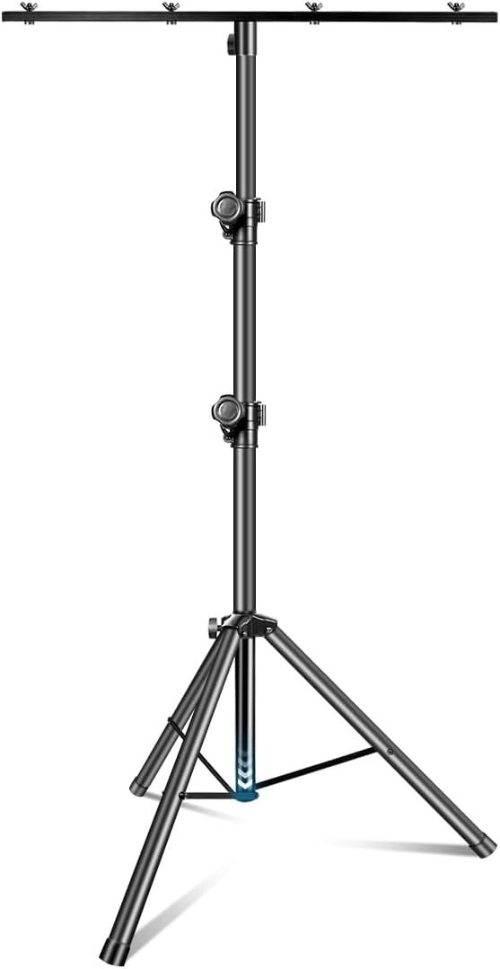 DJ Stand, T-Bar Tripod Stage Lights Stand Portable and Adjustable 49-114 Inch by GZGDLJQ