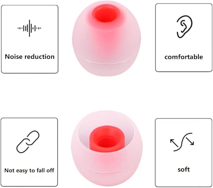 Silicone Earbud Tips Earbuds Replacement Ear Tips Gels Bud - Image 7