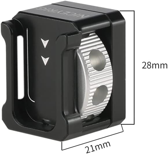 NICEYRIG Cold Shoe Adapter for ARRI Mount, Thumbscrew Easy Mounting Cold Shoe - Image 5