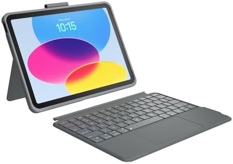 iPad 10th Generation Keyboard Case: Bluetooth Rechargeable Magic-Style Keyboard by AUSDOM