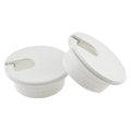 HAHIYO 2Pcs 1.38Inch/35mm White ABS Plastic U-Shaped Desk Grommet Wire Grommet by HAHIYO