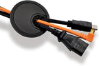 Desk Grommet for Wire Organizer, PC Computer Desk Plastic Grommet Cord - Image 2